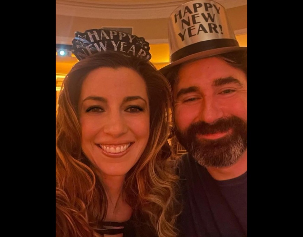 Kristy and husband Michael in a new years