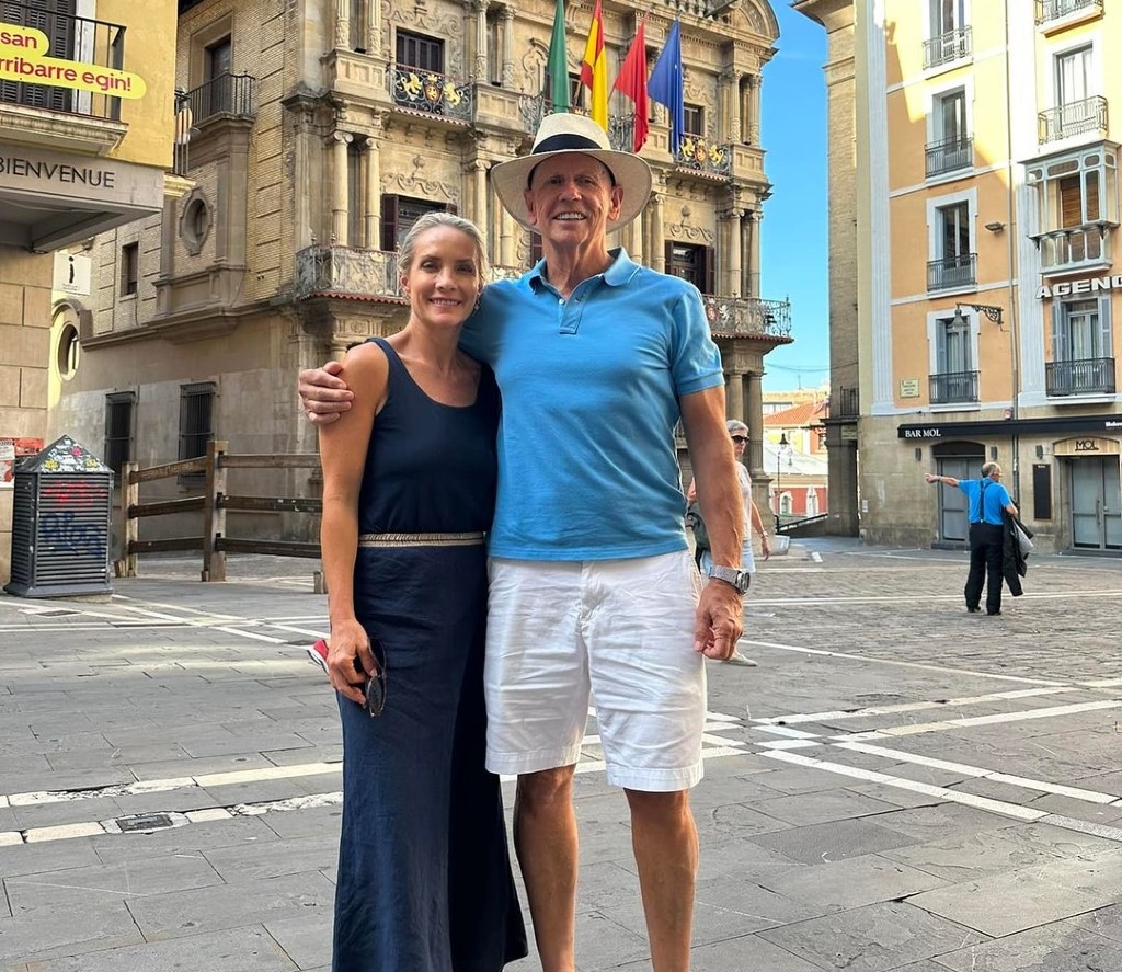 Dana Perino on vacation with her husband.
