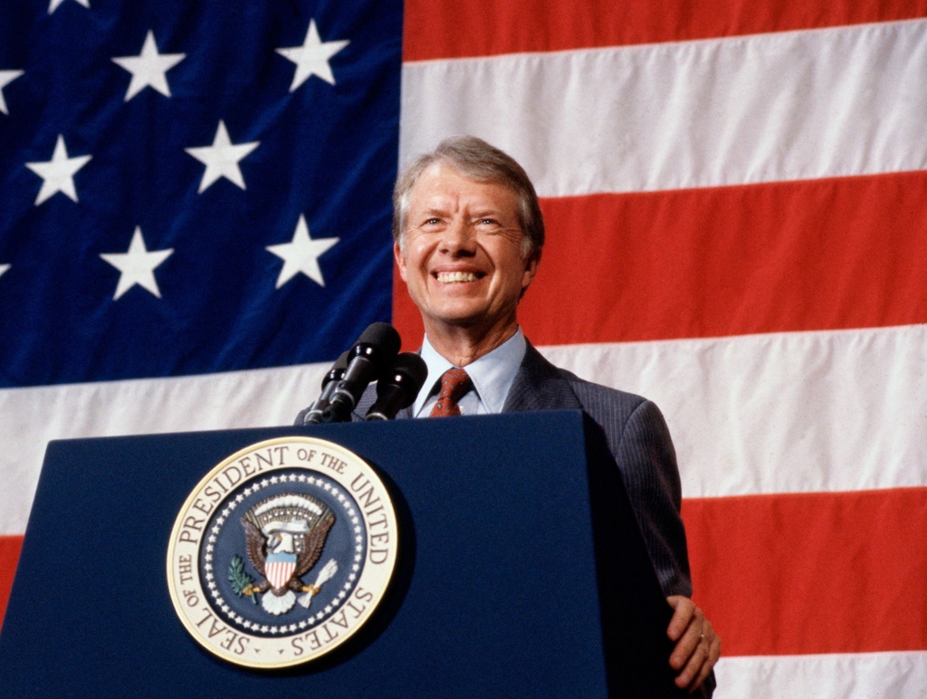 Jimmy Carter as president.