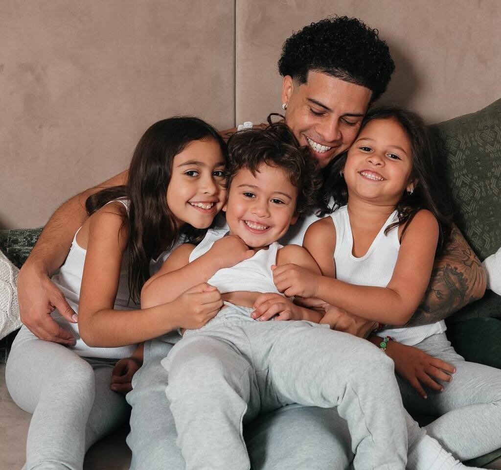 Austin with his three children.